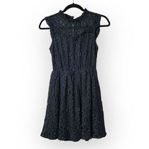 Monteau Navy Blue Lace Dress S